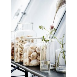 Madam Stoltz - Glasvase/Hurricane hndlavet UNIKA H: 34 D: 20 cm.