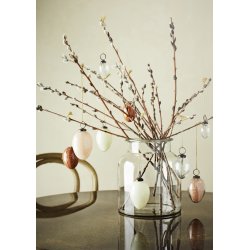 Madam Stoltz - Glasvase/Hurricane hndlavet UNIKA H: 23 D: 19 cm.