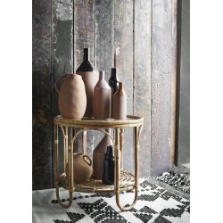 Madam Stoltz - Stentjsflaske, light karamel H 26 D 16 cm.