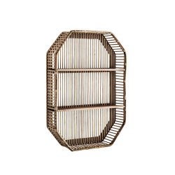 Madam Stoltz - Bambus/rattan reol H 62 B 44 D 11 cm