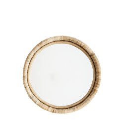 Madam Stoltz - Rundt bambusspejl  27 cm