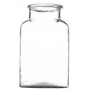 Madam Stoltz - Glasvase/Hurricane hndlavet UNIKA H: 34 D: 20 cm.