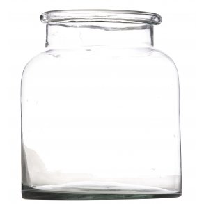 Madam Stoltz - Glasvase/Hurricane hndlavet UNIKA H: 23 D: 19 cm.