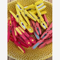 Notre Dame - T�jklemme Pink m/Gul blomst