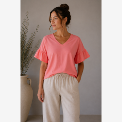Marta Du Chateau - MdcSabela T-Shirt Koral