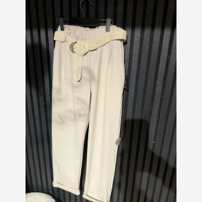 Buks m. hvidt b�lte Sand Onesize Viskose/Nylon/Elastan