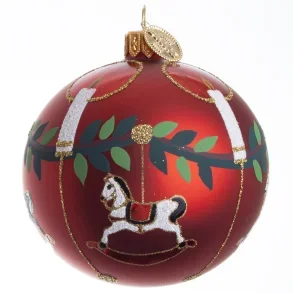 Brink Nordic rskugle 2019 med gyngehest 8 cm.