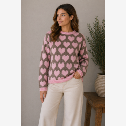 Marta Du Chateau - MdcCara Strik Pink/Brun