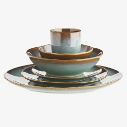 Madam Stoltz - Frokost tallerken stentj grn D: 21 cm. 