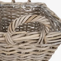 Skinbjerg firkantet planteKurv Rattan