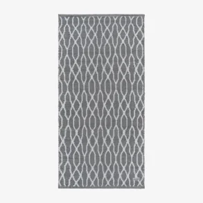 Skinbjerg vendbart tppe genbrugsplast gr nuancer 120x180 cm.