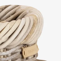 Skinbjerg rund Rattan plantekurv m. plast og kraftig kant