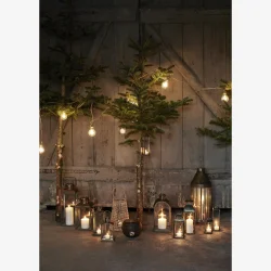 Madam Stoltz - Lanterne m/ophng patineret Messing look H: 16 6 x 6 cm. 