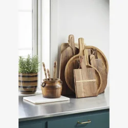 Madam Stoltz - Skrebrt/Deko plade, marmor Hvid 30 x 23 cm. 