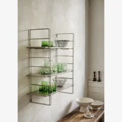 Madam Stoltz - Vghylde i jern 3 hylder, 76x24x82 cm