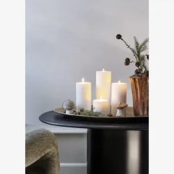 Madam Stoltz - Velour Lounge stol, Beige 61x84x70 cm