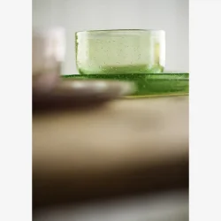 Madam Stoltz - Middagstallerken Genbrugsglas H: 2,5 �: 26 cm. Gr�n