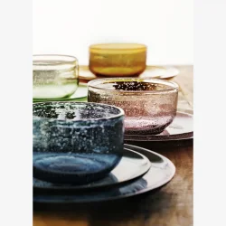 Madam Stoltz - Frokosttallerken Genbrugsglas H: 2 �: 20 cm. Bl�