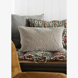 Madam Stoltz - Madras/hynde Gr�n/sand/orange/syrah/greige 70x180 cm.