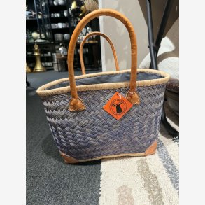 Madam Gr�skar - Strandtaske Bl� 39x25 cm.