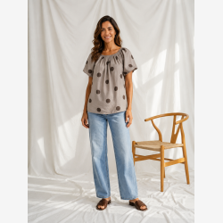Marta Du Ch�teau - MdcLucianna Top - Fango - Onesize