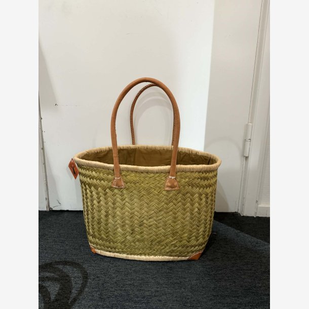 Madam Gr�skar - Strandtaske Gr�n 49x32cm.