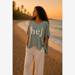 Marta Du Chateau - MdcJunia T-Shirt Kaki/r�hvid Onesize