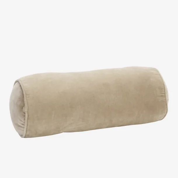 Madam Stoltz - Pude p�lle Velour Taupe D: 20 L: 50 cm. 