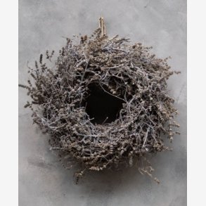 Bonzai Lavendel krans White Wash :40 cm.