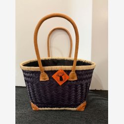Madam Gr�skar - Strandtaske Navy 39x24 cm.