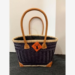 Madam Gr�skar - Strandtaske Navy 39x24 cm.