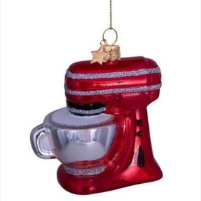 Vondels - Glaskugle Rd Kkkenmaskine 8,5 cm
