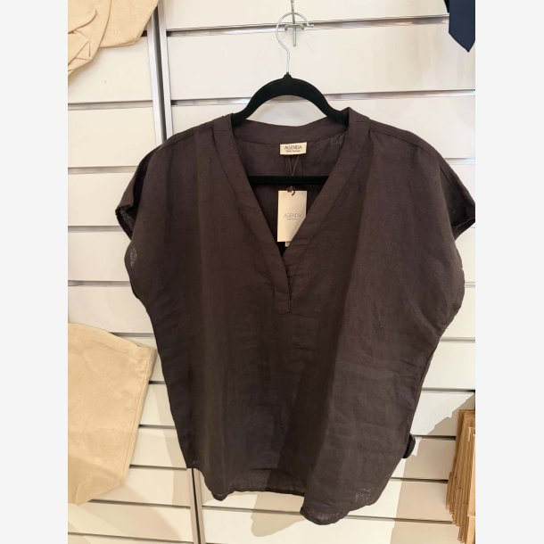 Agenda - Janella Top Brun 100% h�r