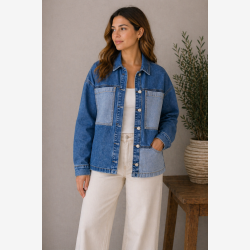 Marta Du Chateau -  MdcMilja Denim Jakke Patchwork