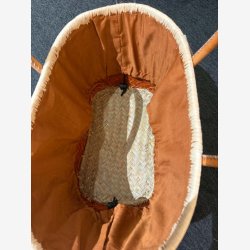 Madam Gr�skar - Strandtaske Brun/r�d 43x26 cm.