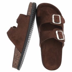 OLGA - Sandal m/Sp�nde M�rke Brun