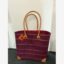 Madam Gr�skar - Strandtaske Lilla 43x35 cm.