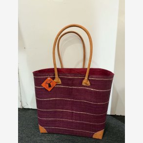 Madam Gr�skar - Strandtaske Lilla 43x35 cm.