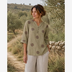 Ofelia - Ella Bluse - Army Kombi