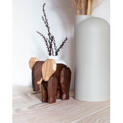 Fablewood Far Elefant figur i tr