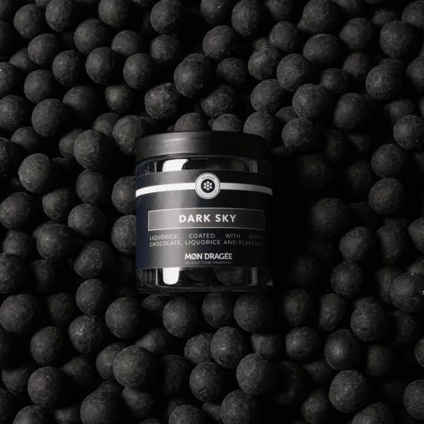 M�n Shop - Dark Sky, hvid chokolade, r�lakrids &amp; flagesalt 150g