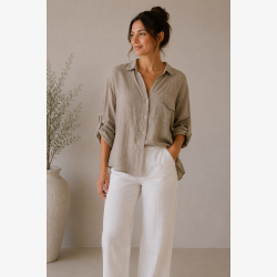 Marta Du Chateau - MdcDaira H�rskjorte Brun.