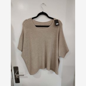 Strik 3/4 �rmet Ensfarvet Taupe Onesize 55%viscose, 25%polyamide, 20%polyester