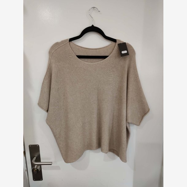 Strik 3/4 �rmet Ensfarvet Taupe Onesize 55%viscose, 25%polyamide, 20%polyester