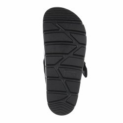 OLGA - Sandal Slip-In Sort m/"Guld" sp�nde