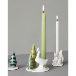 Dottir - Lysestage Winter Stories Goose H11xD10cm.