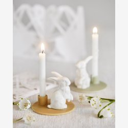 Dottir - SWEET STORIES Hare lysestage Mustard