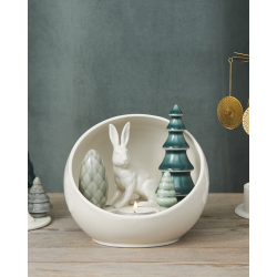 Dottir - Fyrfadsstage Winter Stories Hare Votive Ball D14cm.