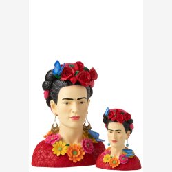 J-Line - Buste Frida Kahlo Poly B: 31 H: 40cm. 