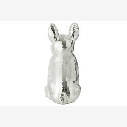 J-Line - Fransk Bulldog spejl figur poly B: 17 L: 28 H: 33 cm. 